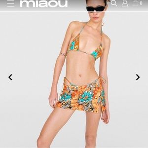 MIAOU Bikini Set with Skirt
